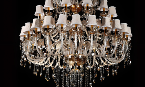 Elevate your space with a stunning living room chandelier.