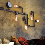 Iron Retro Wall Lamp: Perfect for Industrial Corridor