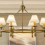 Enhance Your Space with a Brushed Metal Chandelier