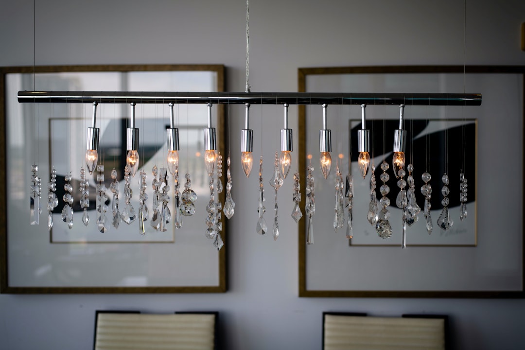 Photo fabric chandelier
