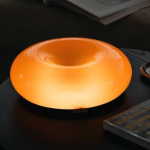Illuminate Your Space with a Glass Donut Table Lamp