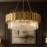 Elegant Gold-Plated Chandelier: A Timeless Addition to Your Home