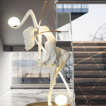 Illuminate Your Space with the Misha Goddess Statue Floor Lamp