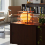 Modern Interiors: Geometric Sunset Orb Light