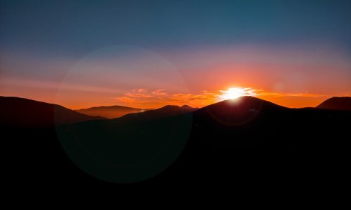 Modern Interiors: Geometric Sunset Orb Light