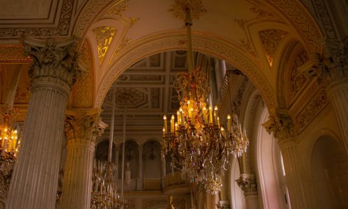 Elegant Crystal Chandeliers Elevate Hotel Lobby Spaces