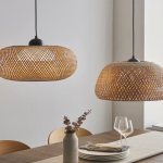 Extra Tall Woven Raffia Island Pendant: A Statement Piece for Your Home