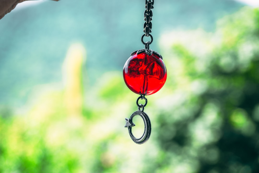 Photo glass pendant