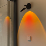 Elegant Sunset Projection Wall Washer Light with Copper Finish Design